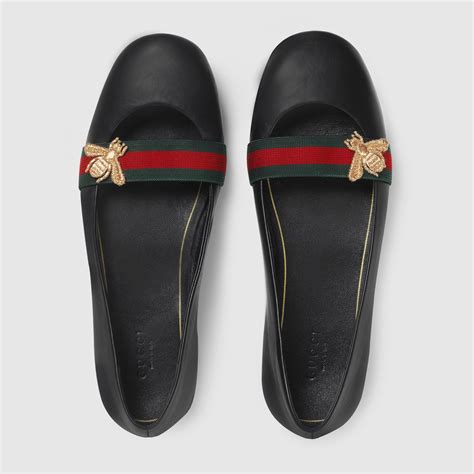 gucci leather flats for women